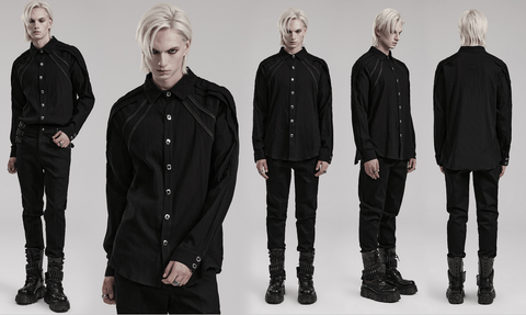 Men's Gothic Distressed Shirt