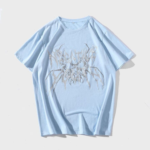 Men's Punk Rhinestone T-shirt