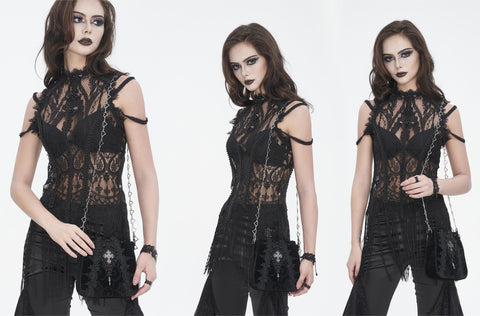 Women's Gothic Floral Embroidered Beaded Bag