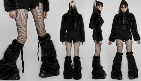 Punk Rave Women's Punk Woolen Leg Warmers