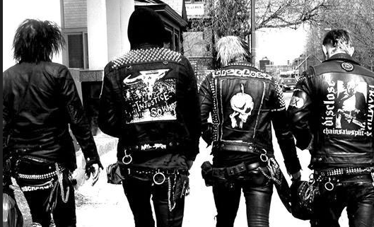 1980 punk fashion top
