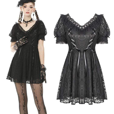 Black Gothic Dress – I Want It Black