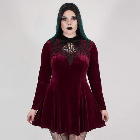 Ropa gótica para mujer vestido gótico para mujer vestido con corsé vestido  de encaje estilo punk hippie vestidos vintage