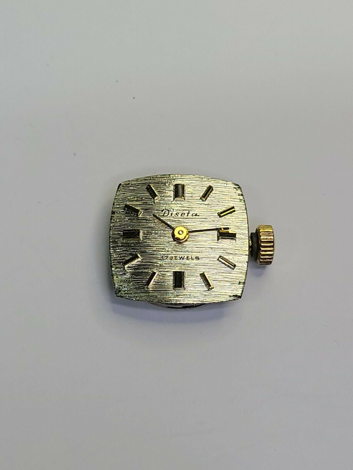 ETA 2442 Diseta Watch Movement 17 Jewels with dial and hands