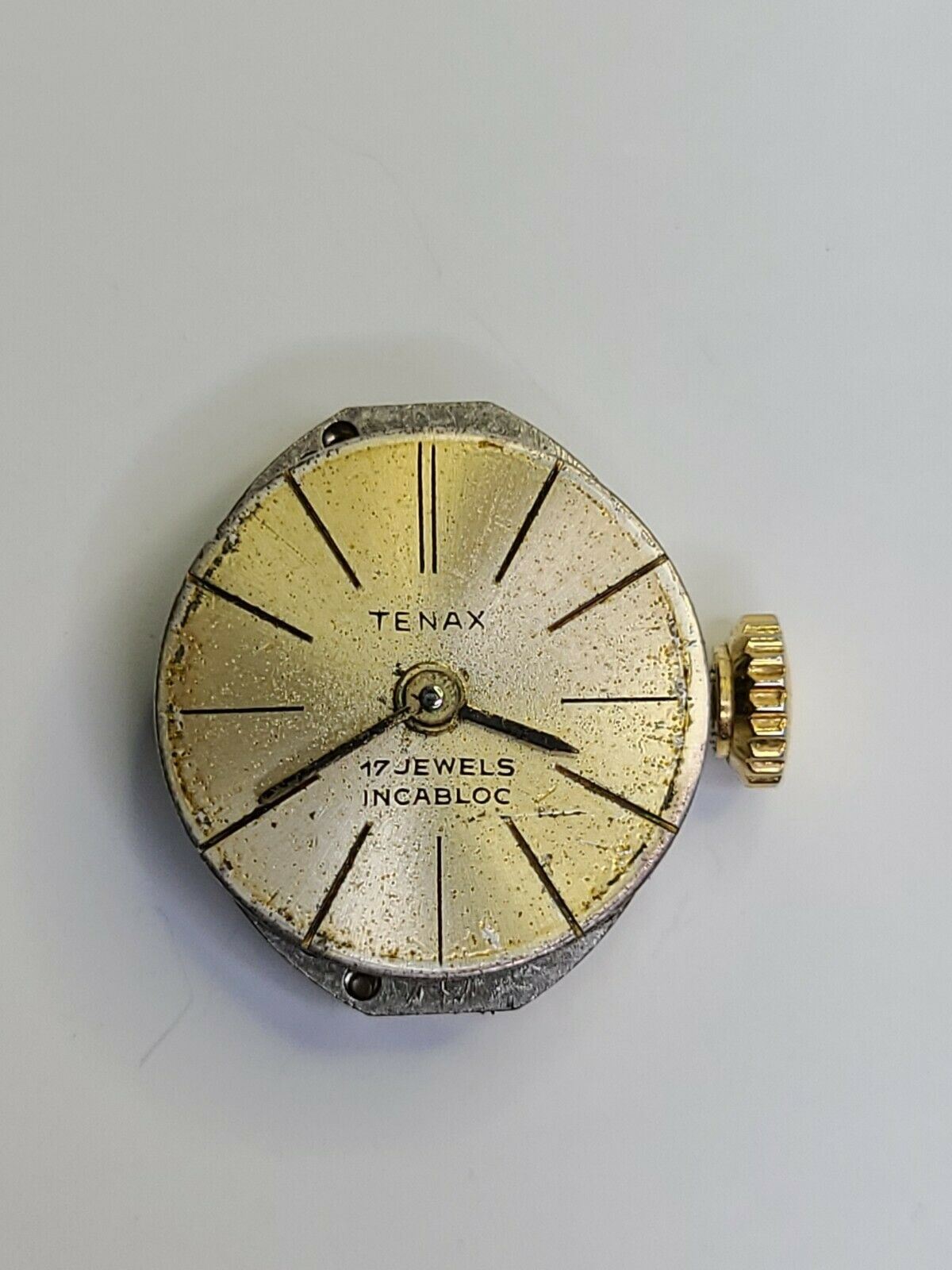 ETA 2485 Tenax Watch Movement 17 Jewels with dial and hands