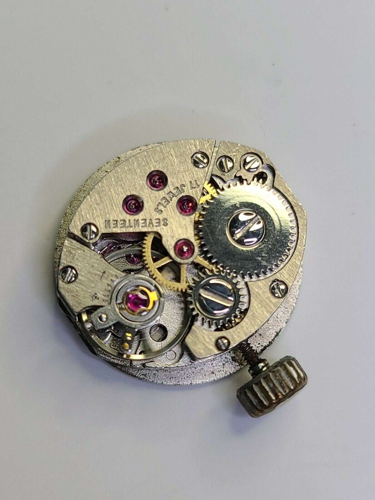 Marty AS Caliber 1977 - 2 INT Watch Movement 17 Jewels with dial and hand