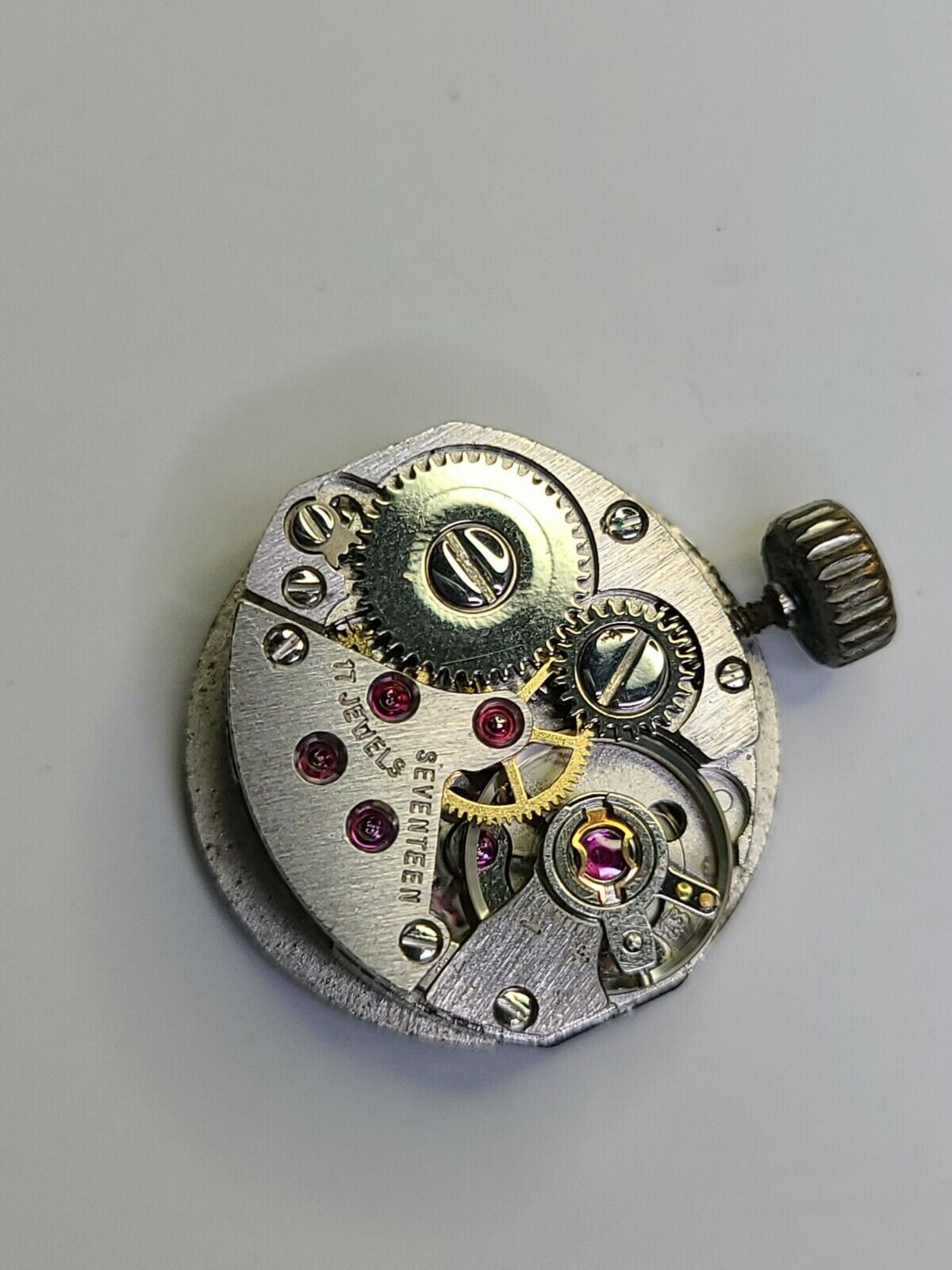 Marty AS Caliber 1977 - 2 INT Watch Movement 17 Jewels with dial and hand