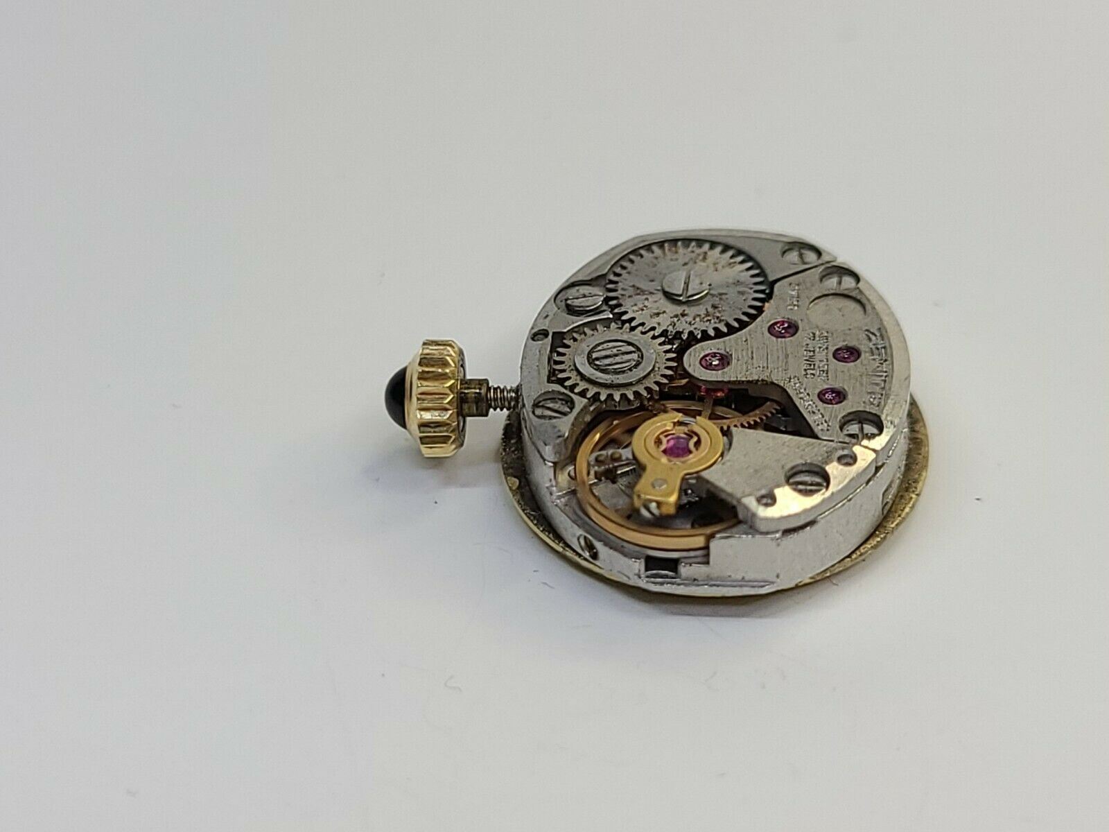 Movado With Zenith 16.5 or 165 Movement with dial - Hands - Beautiful Crown