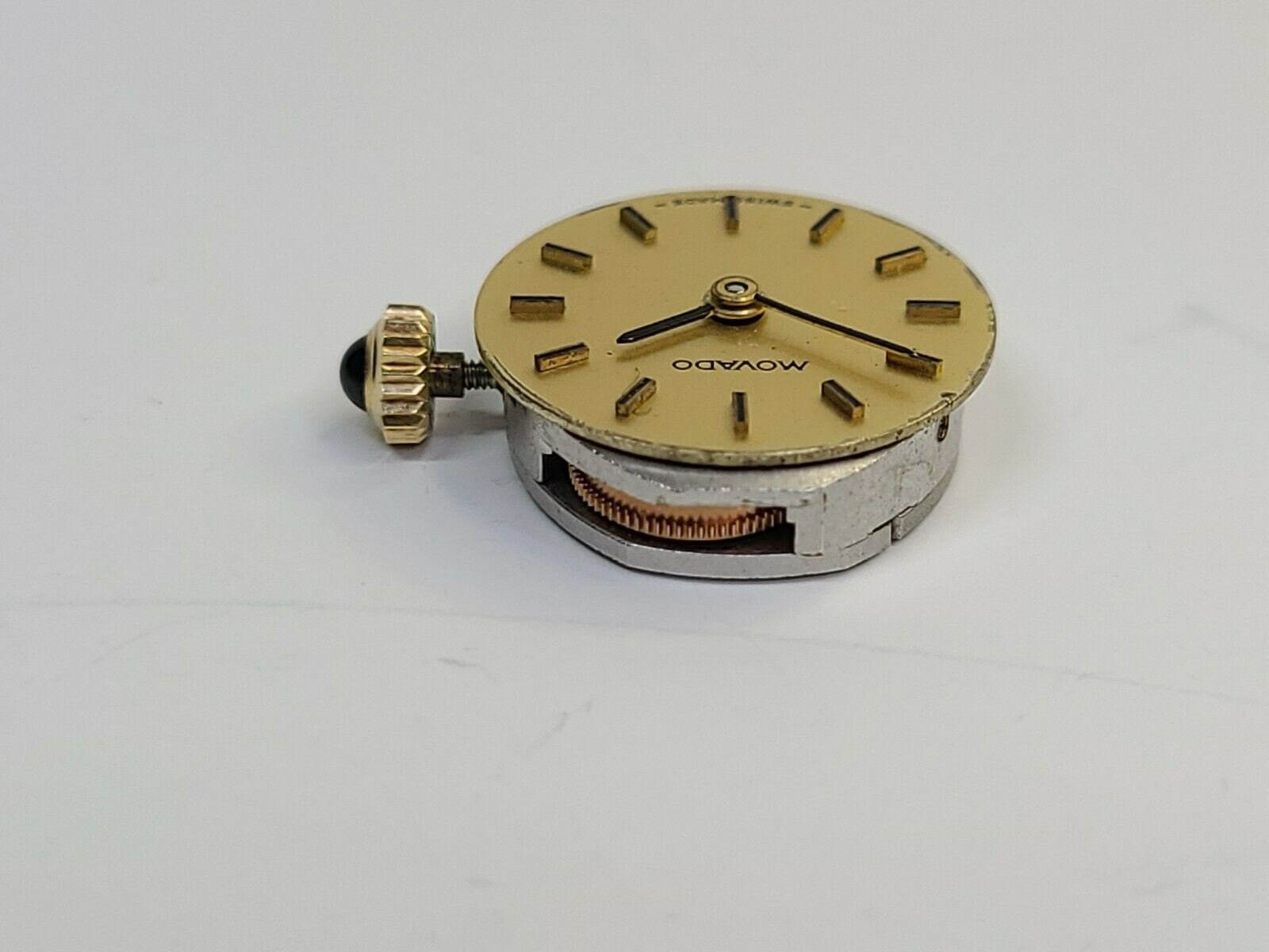 Movado With Zenith 16.5 or 165 Movement with dial - Hands - Beautiful Crown
