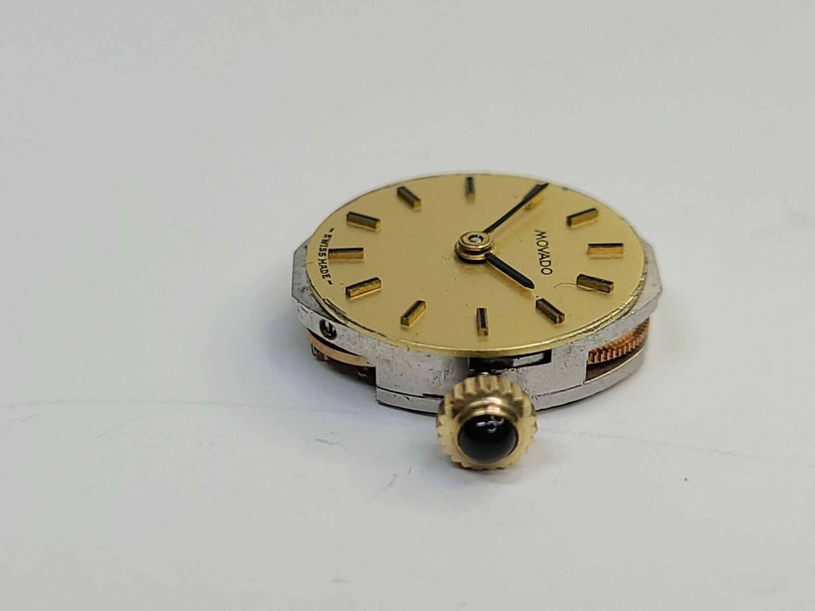 Movado With Zenith 16.5 or 165 Movement with dial - Hands - Beautiful Crown