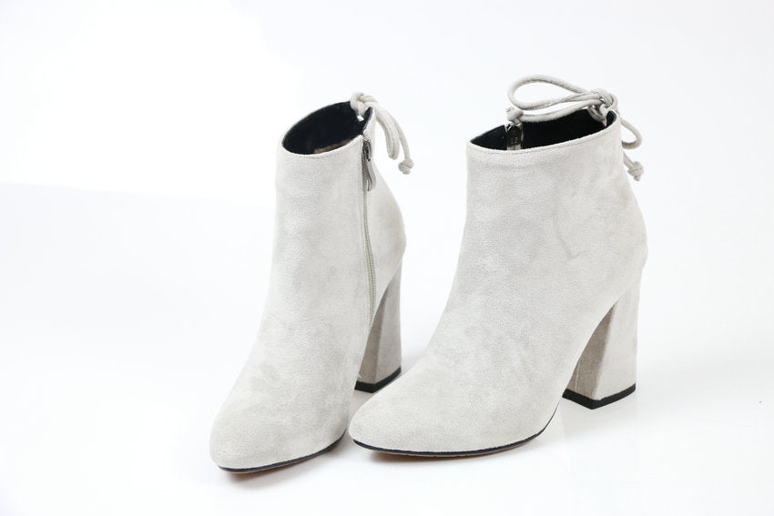 Womens Round Toe Ankle Boots