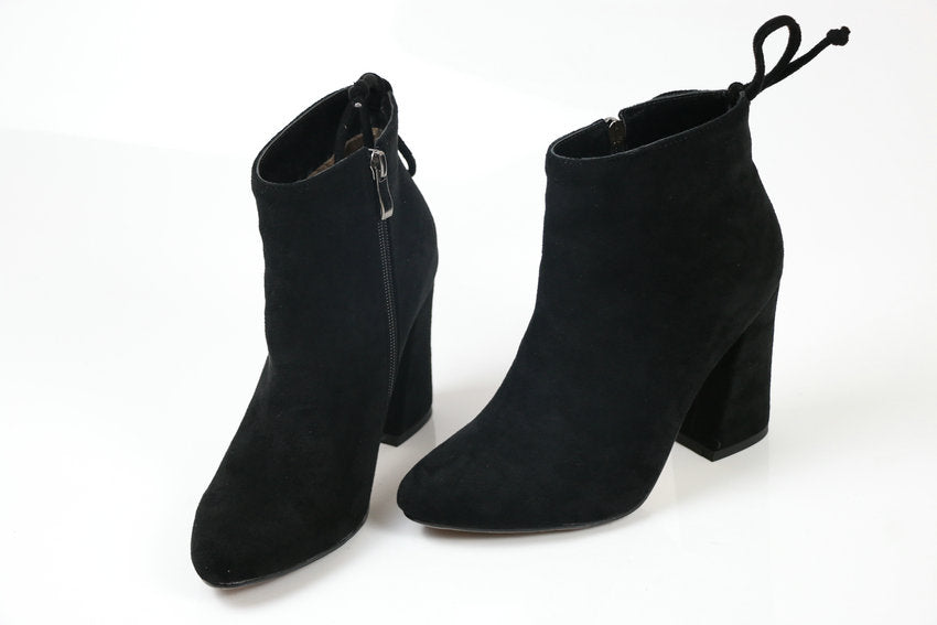 Womens Round Toe Ankle Boots