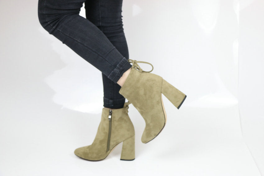 Womens Round Toe Ankle Boots