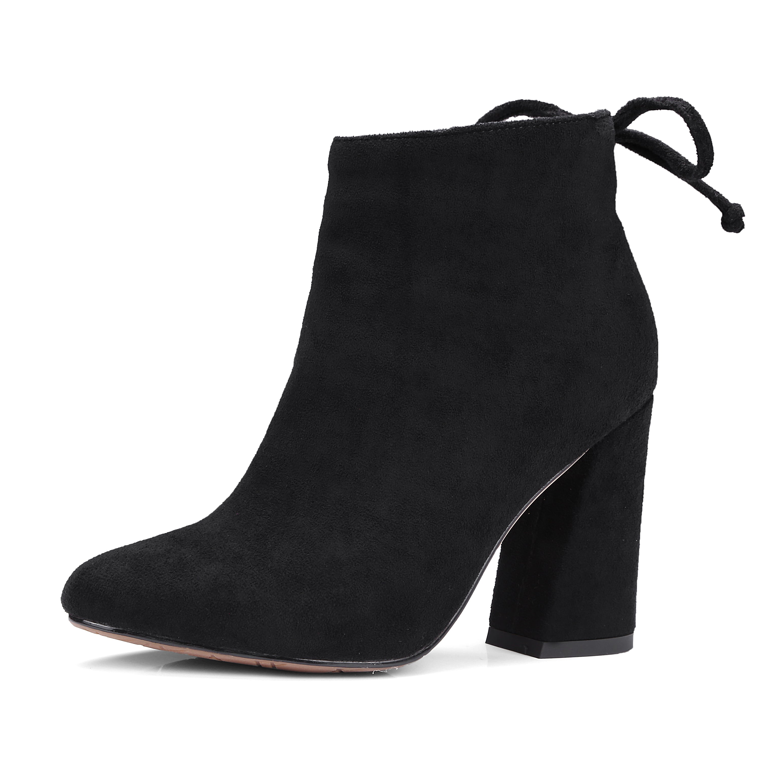 Womens Round Toe Ankle Boots