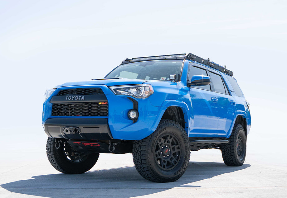 2010-2022 Toyota 4Runner Trail Edition Bolt On Rock Sliders - No Kick Out // Powder Coat