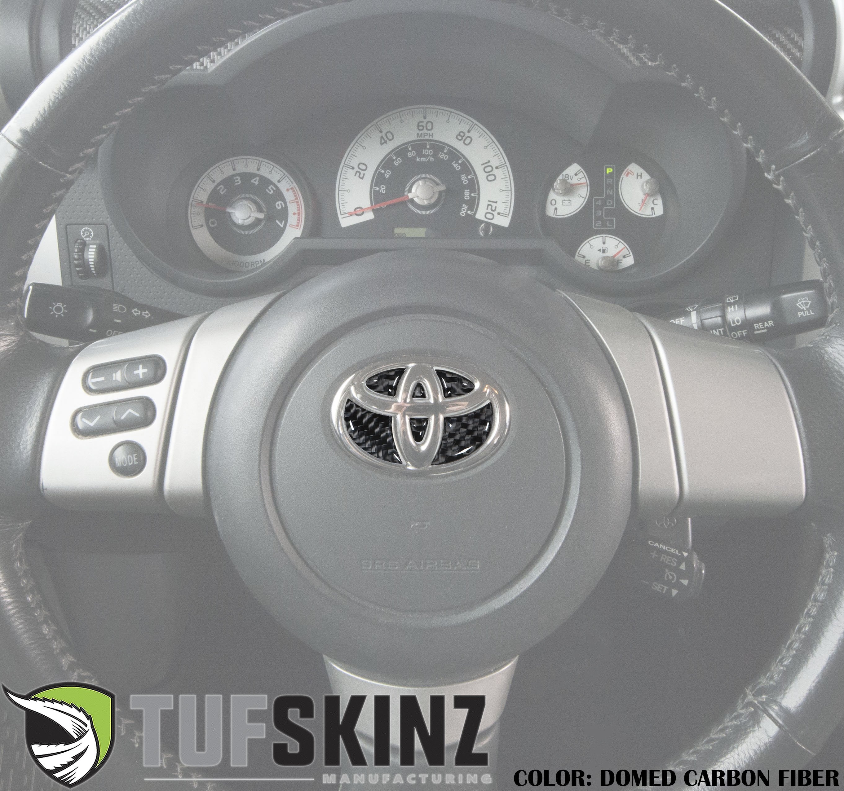 Steering Wheel Emblem Inserts Fits 2006-2014 Toyota FJ Cruiser
