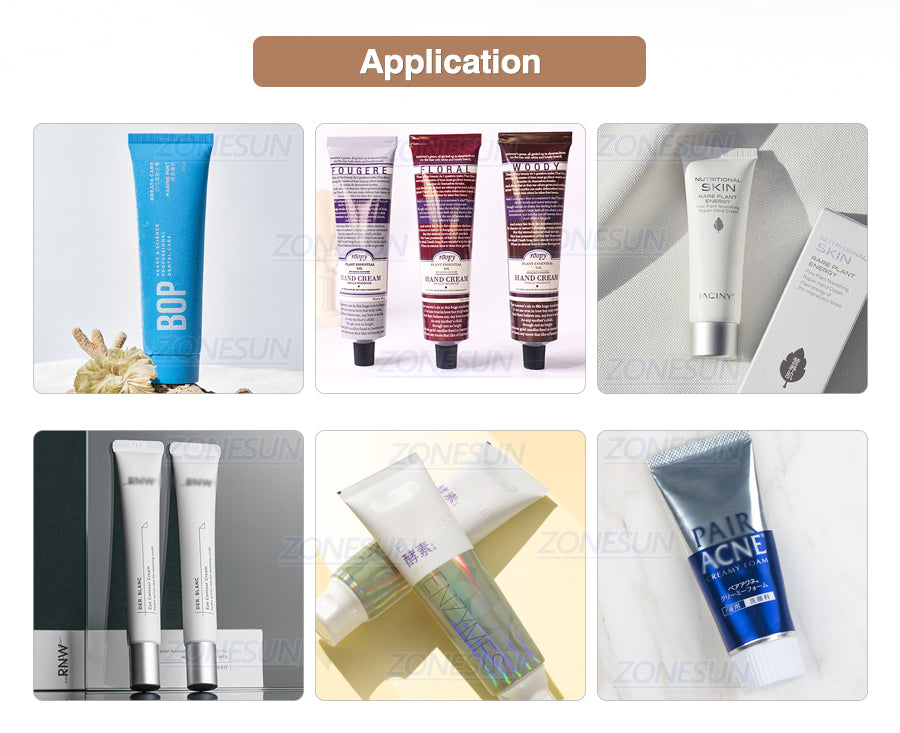 application of plastic soft tube sealing machine for toothpaste