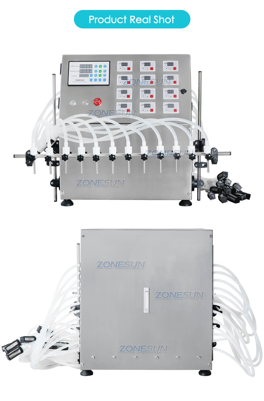 Real Shot of ZS-DPYT12P Liquid Filling Machine