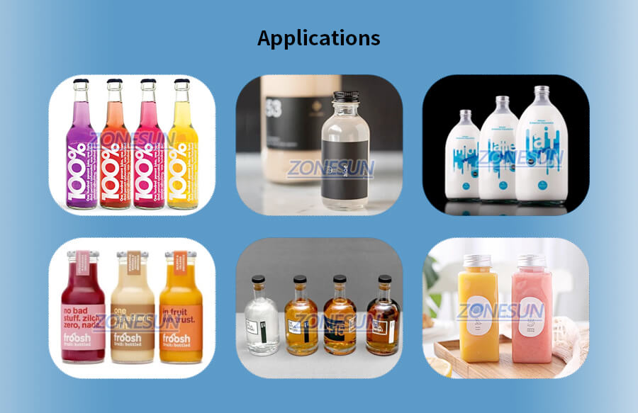 연동 펌프 액체 충전 기계의 적용