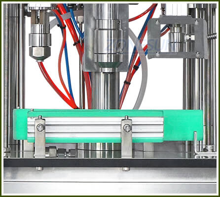 Rail de guarda de máquina de encher de enchimento semi-automática de aerossol