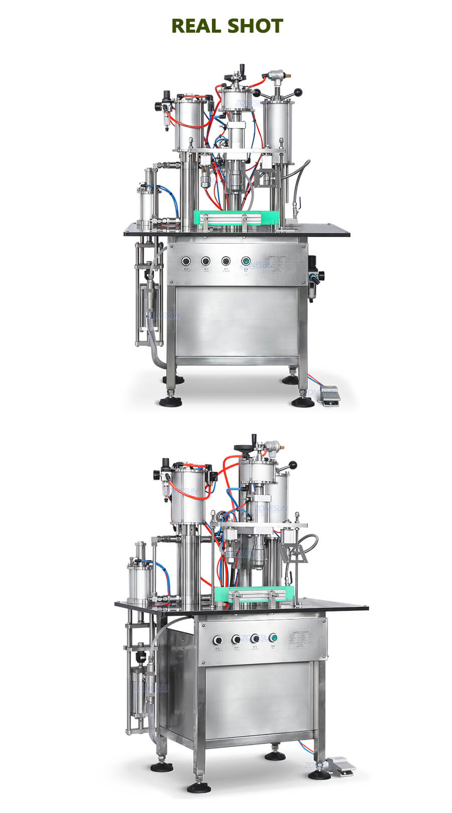 エアロゾル充填キャッピングマシン