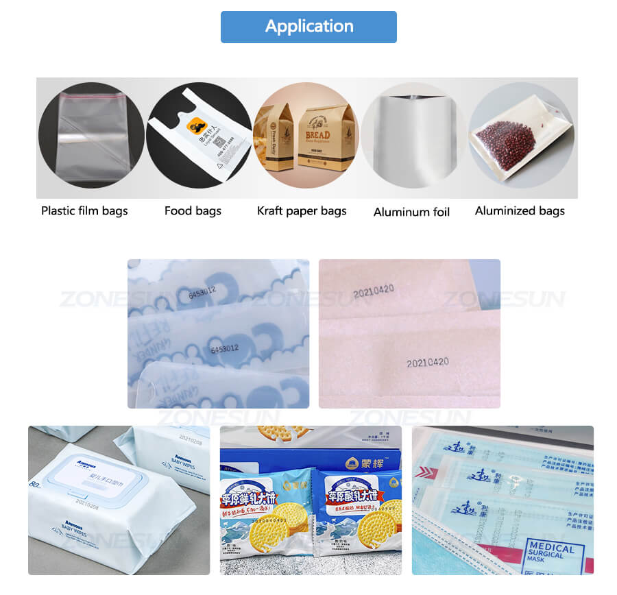 Application of MY-380F Semi-automatic Pouch Coding Machine