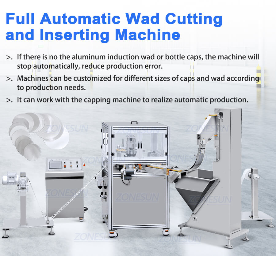 Automatic Induction Wad Cutting Inserting Machine