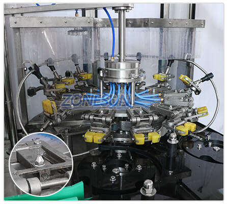 Semprotan kepala mesin cuci botol otomatis