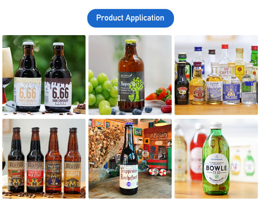 Aplikasi mesin cuci botol otomatis