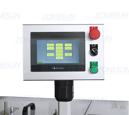 Control Panel of Bottle Boxing Machine