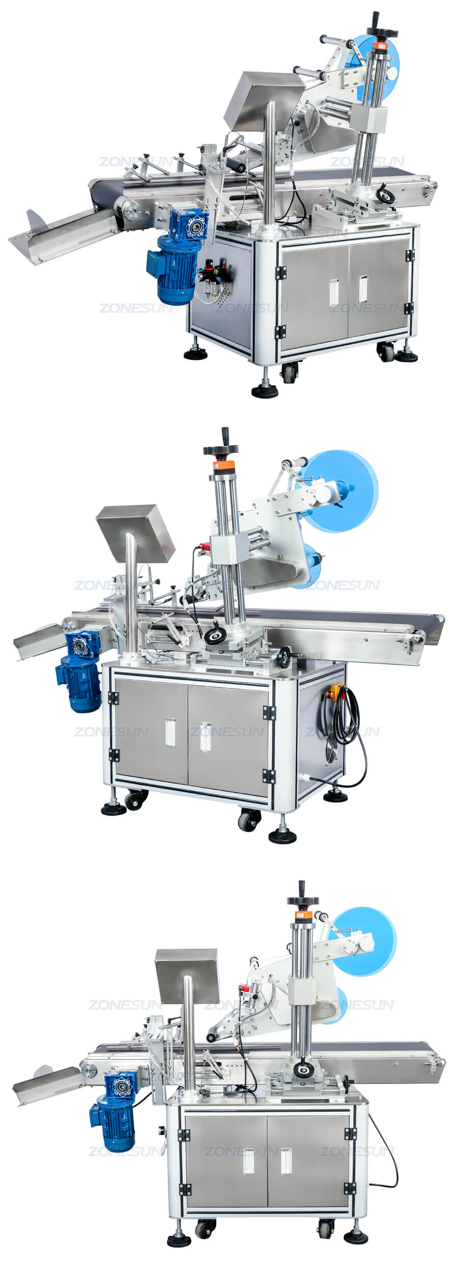 Real Shot of ZS-TB833 Automatic Corner Labeling Machine