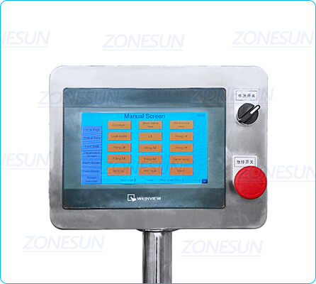 Control Panel of Piston Pump Paste Filling Machine