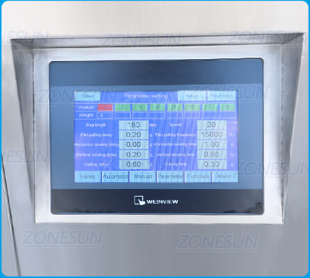 Control Panel of Bagged Paste Filling Sealing Machine