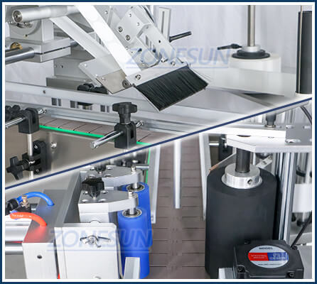 Labeling Structure of Bottle Cap & Body Labeling Machine