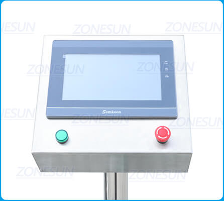 แผงควบคุมของเครื่องฉลากเครื่องดับเพลิง