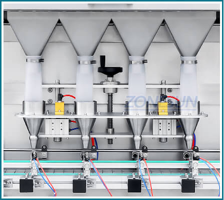 充填機の充填ノズルの重量の充填機