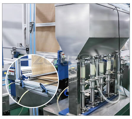 Filling Structure of Hand and Foot Mask Sheet Filling Sealing Machine