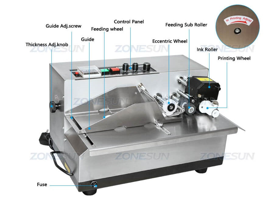 Automatic Continuous Plastic Bag Sealing Machine with Coding Printer F