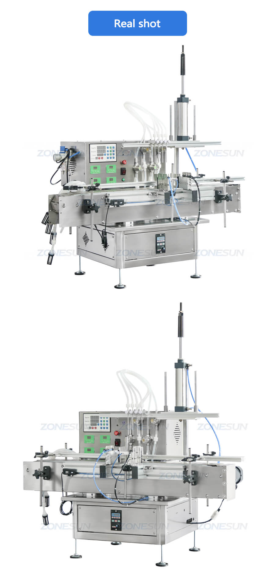 4 Heads Magnetic Pump Liquid Filling Machine