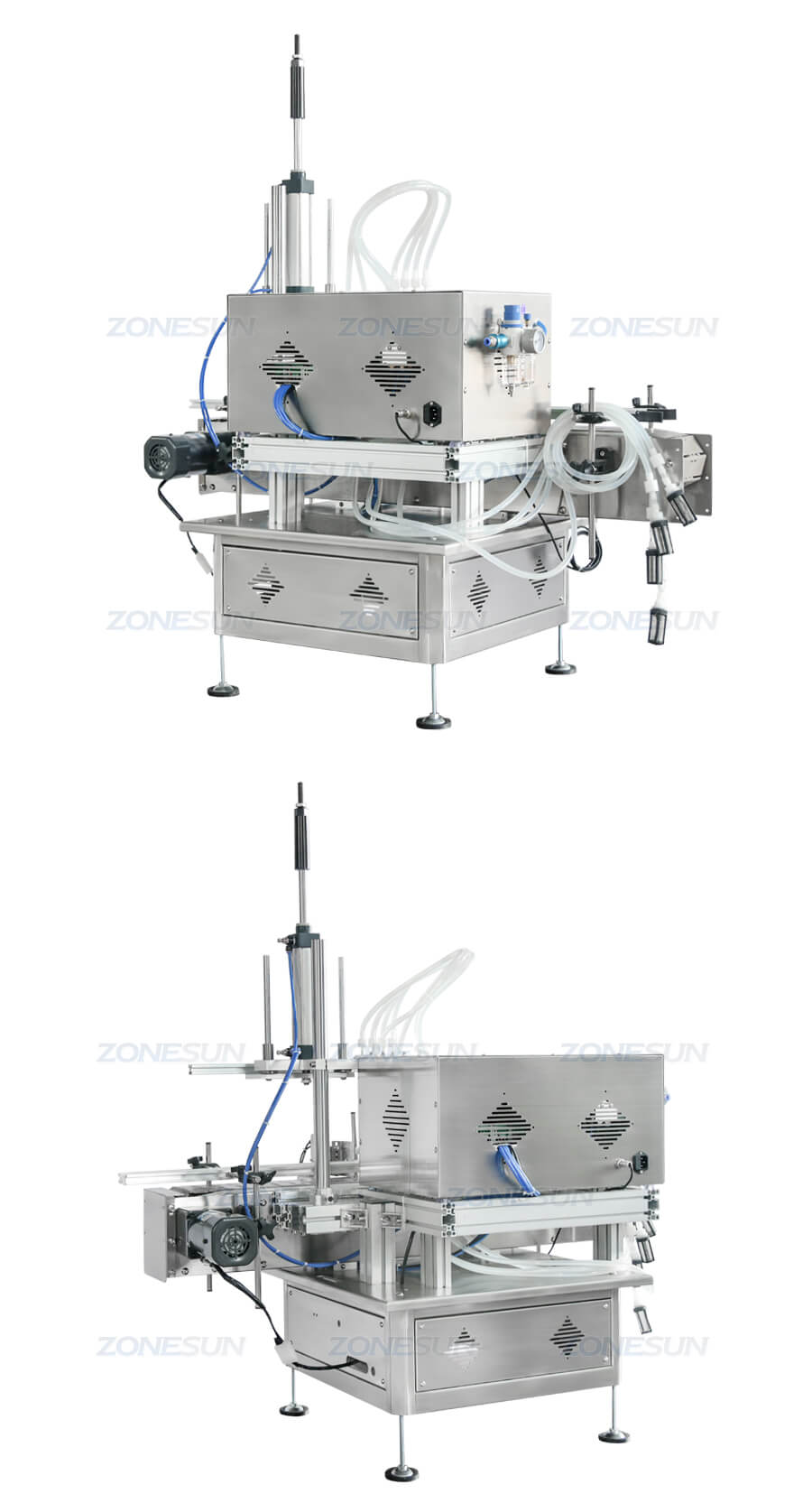 4 Heads Magnetic Pump Liquid Filling Machine