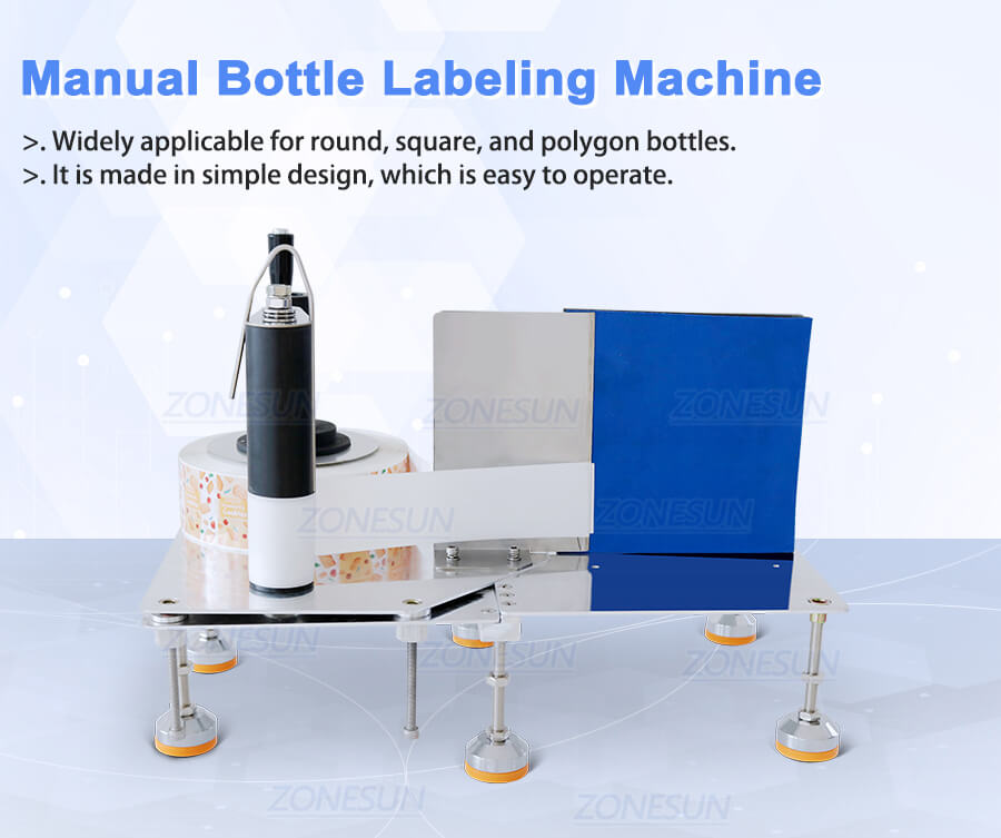 Manual Square Bottle Labeling Machine