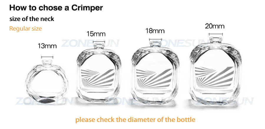 Palack kinyitási mérete parfümös üveg gallérgyűrűs kaporodógép