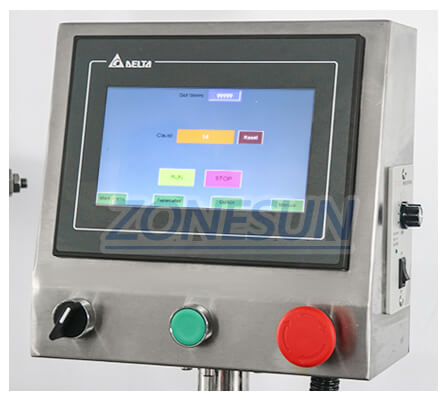 Operation Panel of ZS-AFC1 Monoblock Filling Capping Machine