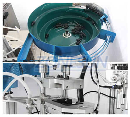 Cap feeder of ZS-AFC1 Monoblock Filling Capping Machine