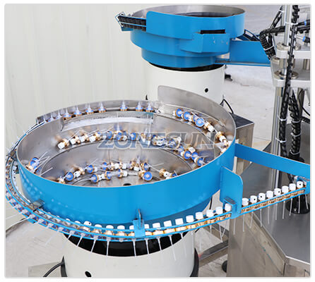 Classificador vibratório de tigela de máquina de crimpagem de garrafa de perfume automática