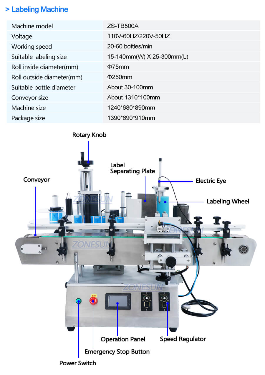Parameter of Labeling Machine