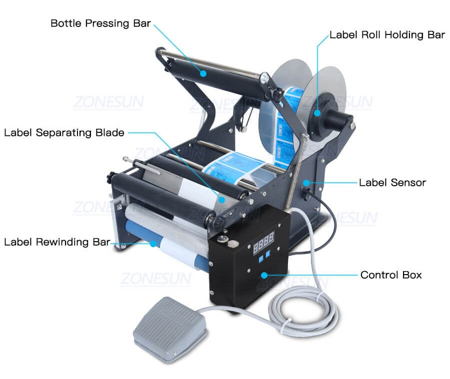 معلمة آلة وضع العلامات شبه التلقائية لزجاجة أطول