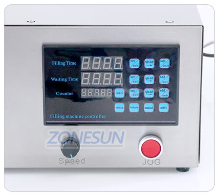Control Panel of  Semi-automatic Lobe Pump Filling Machine