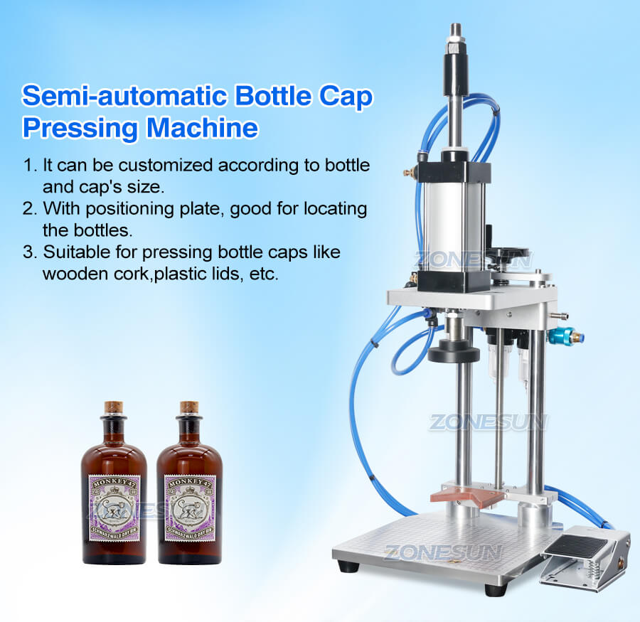 Semi-automatic T-cork Pressing Machine