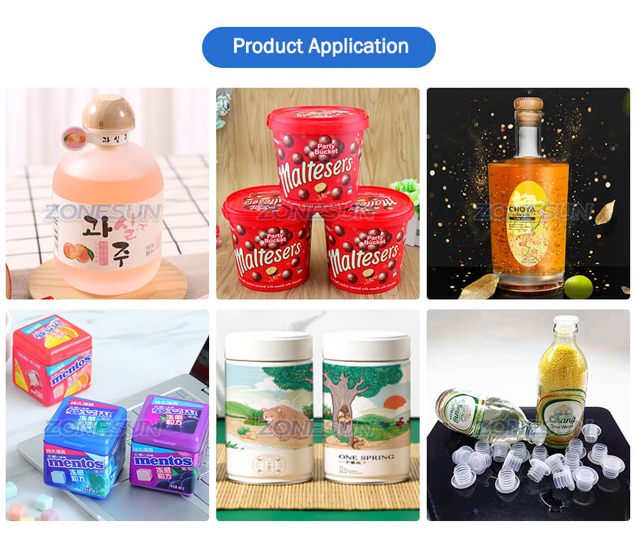 반자동 T-Cork 프레스 기계의 적용